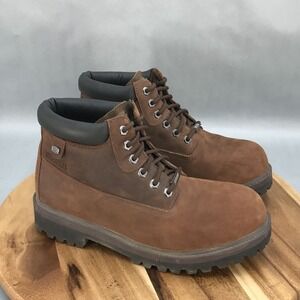 Skechers Sergeants Verdict Waterproof Boots Mens 11 Extra Wide Brown Leather